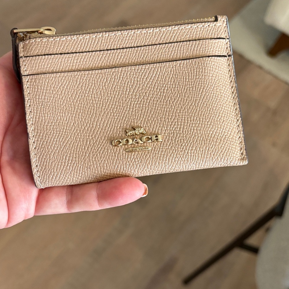 Coach Metallic Gold Card Case